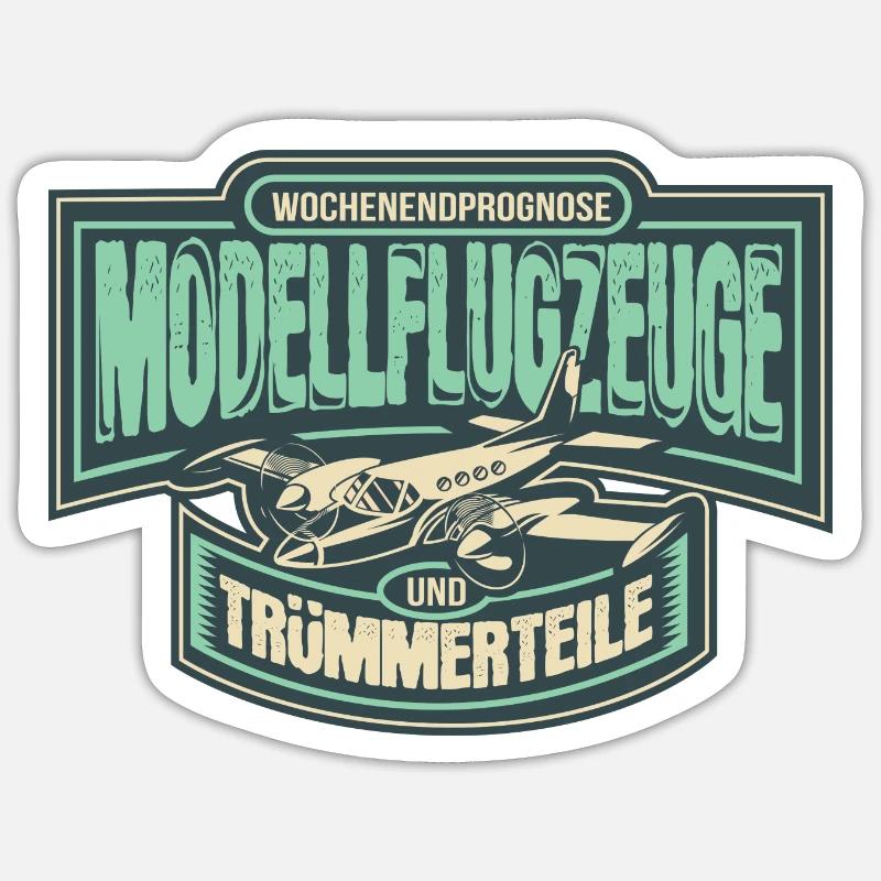 Model aircraft RC Model Model Model Pilot Sticker size S (10 x 10 cm)