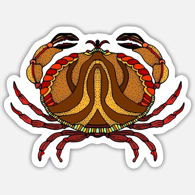 Crab Sticker size S (10 x 10 cm)