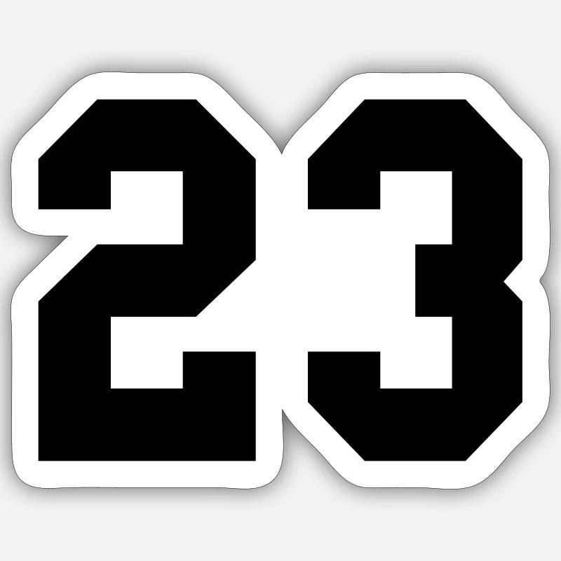 23 - Sticker size S (10 x 10 cm) - white matte