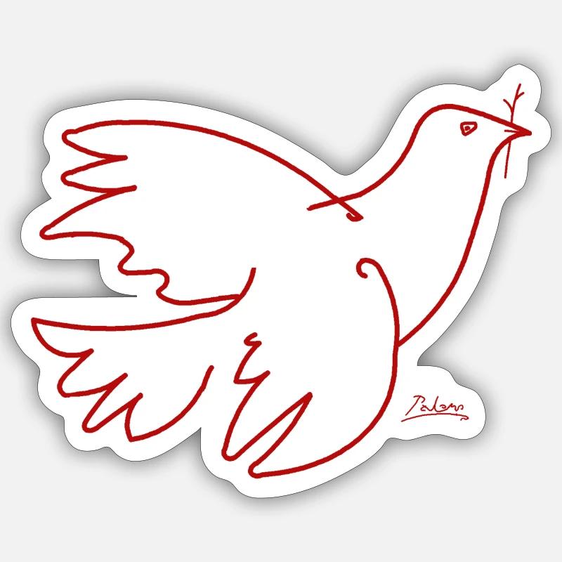 colombe Sticker taille S (10 x 10 cm)