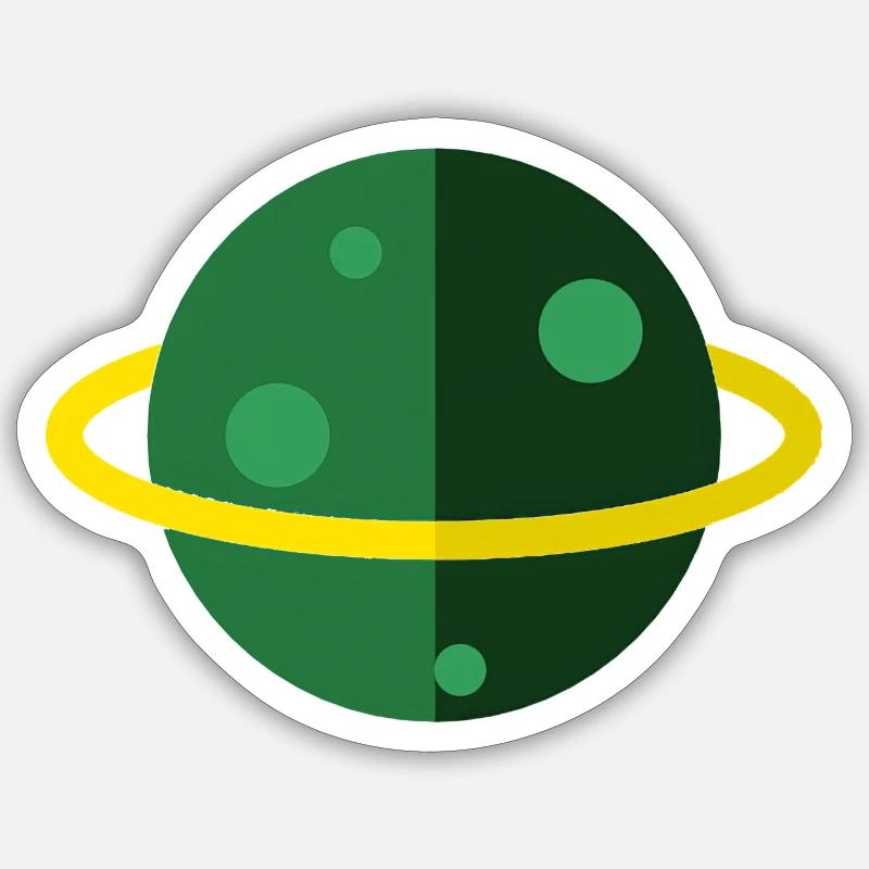 Saturne Sticker taille S (10 x 10 cm)