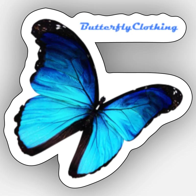 Butterfly Take off Sticker size S (10 x 10 cm)
