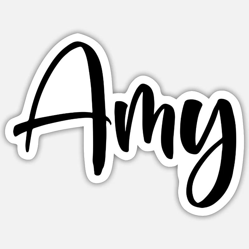 First Name - Amy Sticker size S (10 x 10 cm)