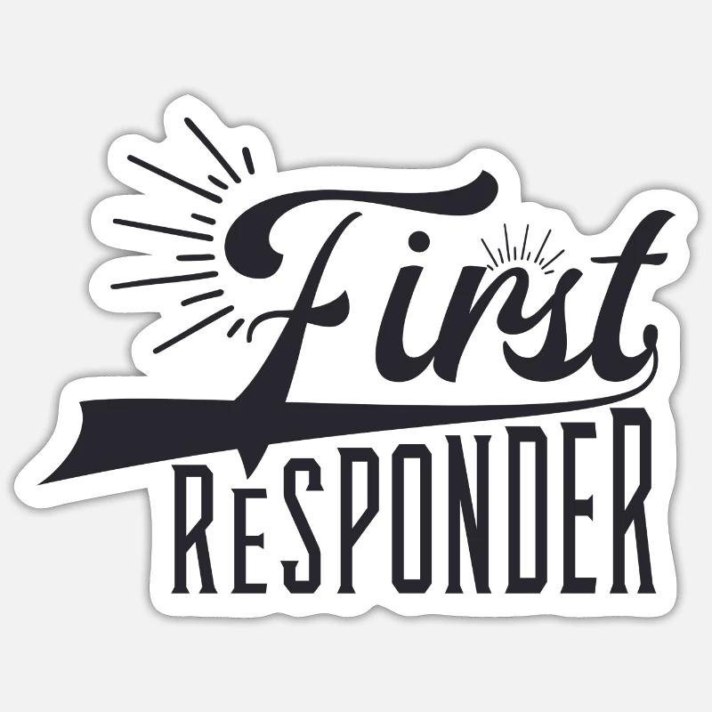 First Responder Sticker Größe S (10 x 10 cm)
