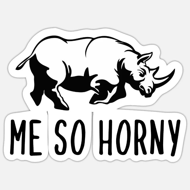MOI SI EXCITÉE - Sticker taille S (10 x 10 cm) - blanc mat