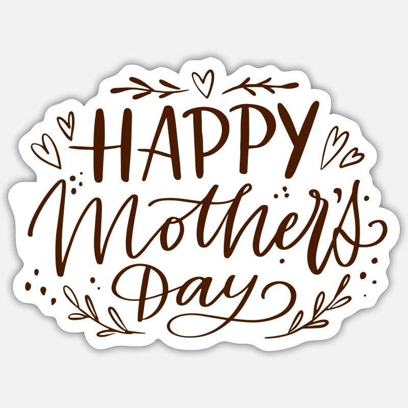muttertag, Muttertagsgeschenk, Geschenk Mama Sticker Größe S (10 x 10 cm)