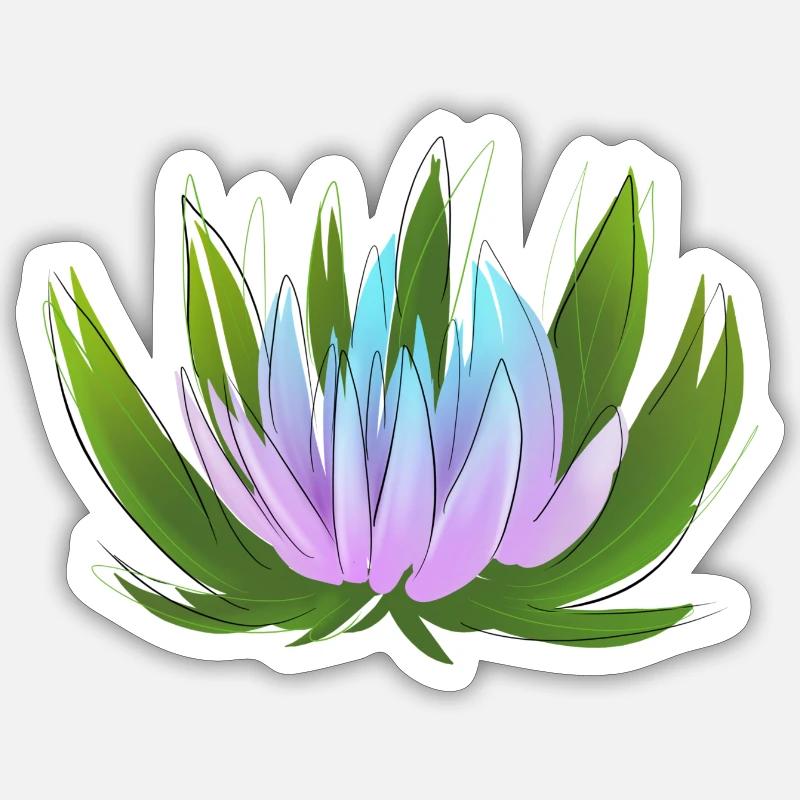 nénuphar Sticker taille S (10 x 10 cm)