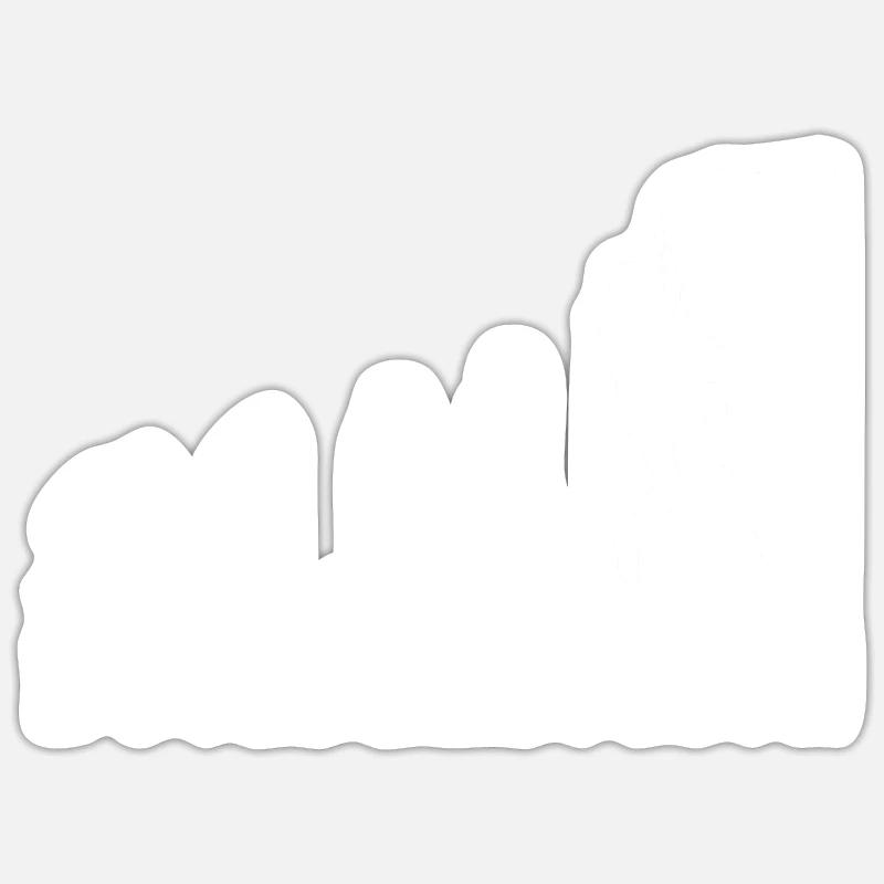 Bouldern Klettern Evolution Bergsteiger Geschenk Sticker Größe S (10 x 10 cm)