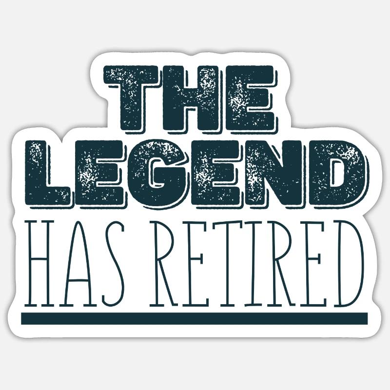 Retirement - Pension - Sticker size S (10 x 10 cm) - white matte