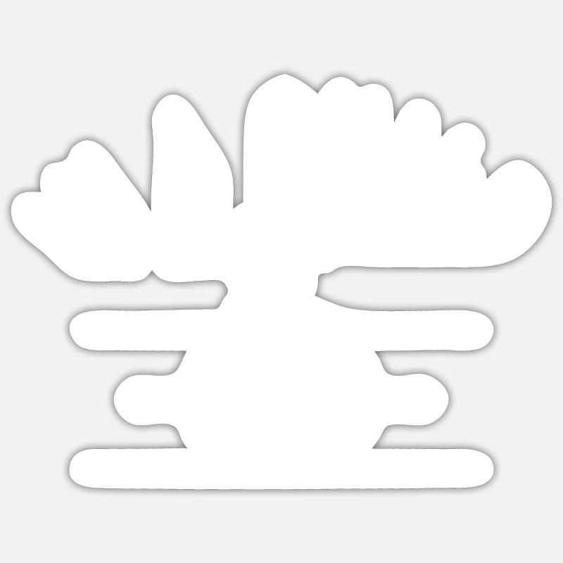 Christliche Sprüche - Sticker Größe S (10 x 10 cm) - Mattweiß