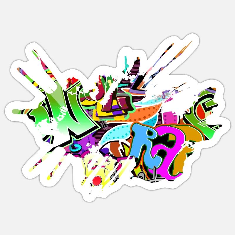 Graffiti Sticker Größe S (10 x 10 cm)