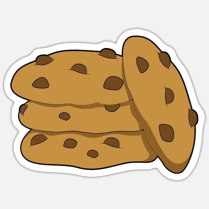 Cookie - Sticker size S (10 x 10 cm) - white matte