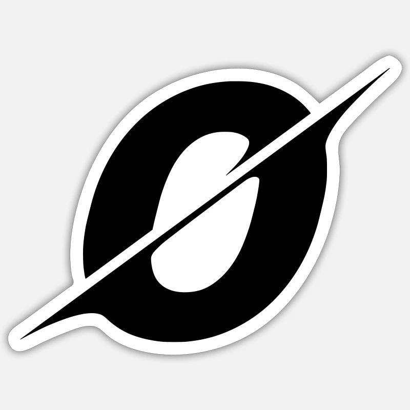 O - Sticker taille S (10 x 10 cm) - blanc mat