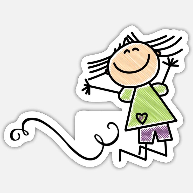 Content - Sticker taille S (10 x 10 cm) - blanc mat