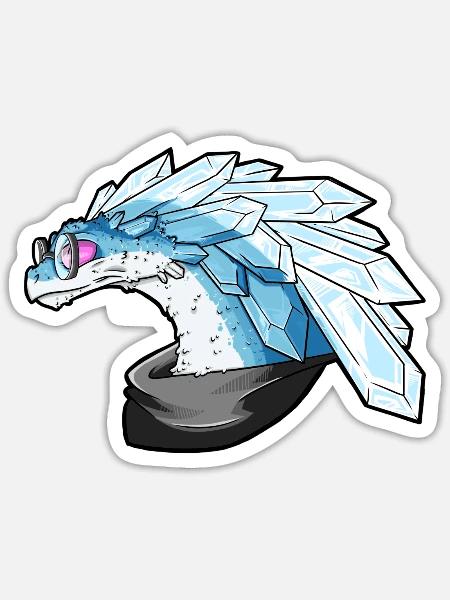 apophis sticker - Sticker Größe S (10 x 10 cm) - Mattweiß