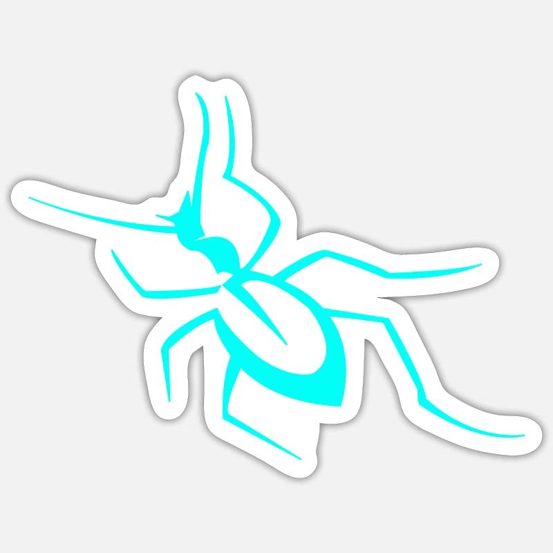 Insect - Sticker size S (10 x 10 cm) - white matte