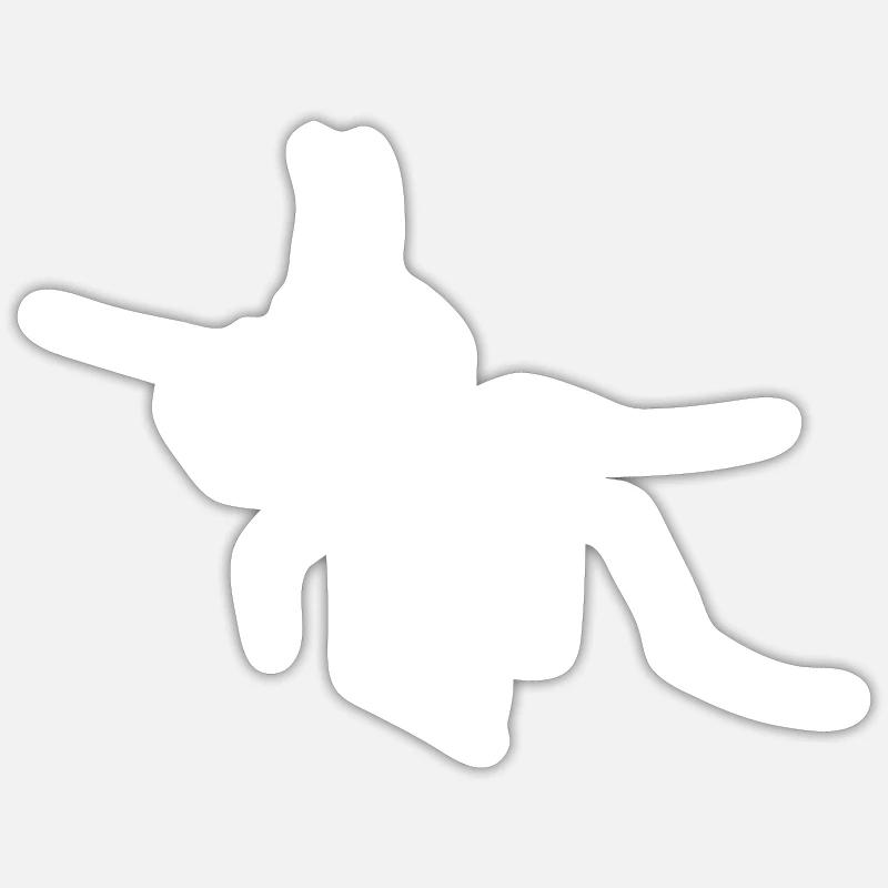 Insecte - Sticker taille S (10 x 10 cm) - blanc mat