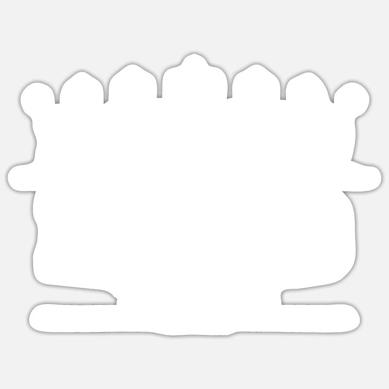 Pablo - Sticker taille S (10 x 10 cm) - blanc mat