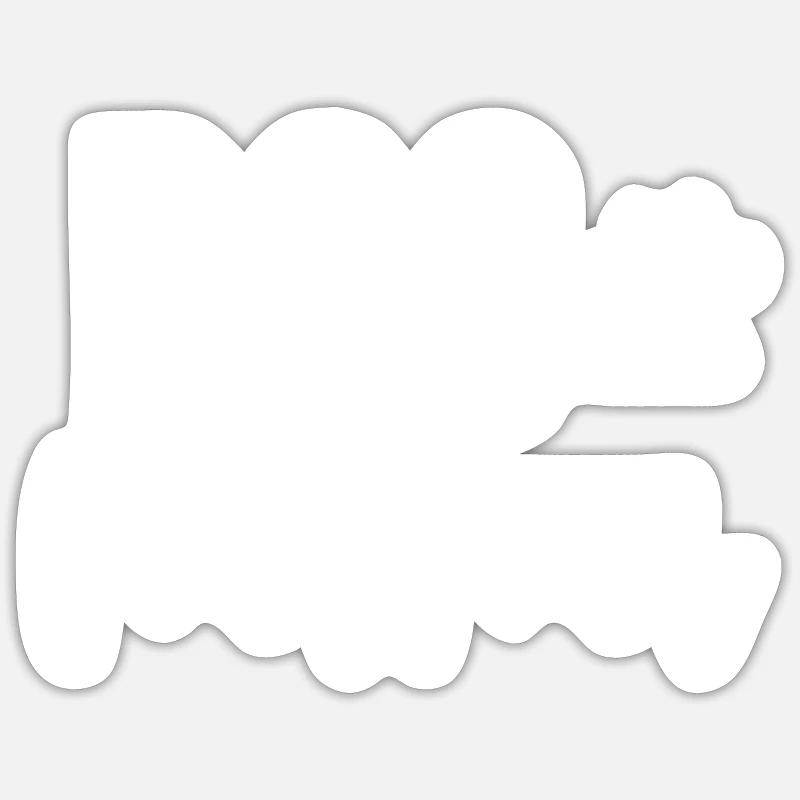 Hund Mama - Sticker Größe S (10 x 10 cm) - Mattweiß