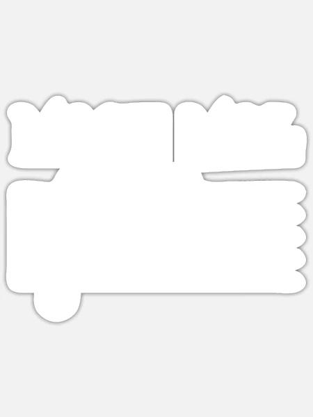 Mach Mal Pause, Kapellmeister Musiker Blasmusik - Sticker Größe S (10 x 10 cm) - Mattweiß