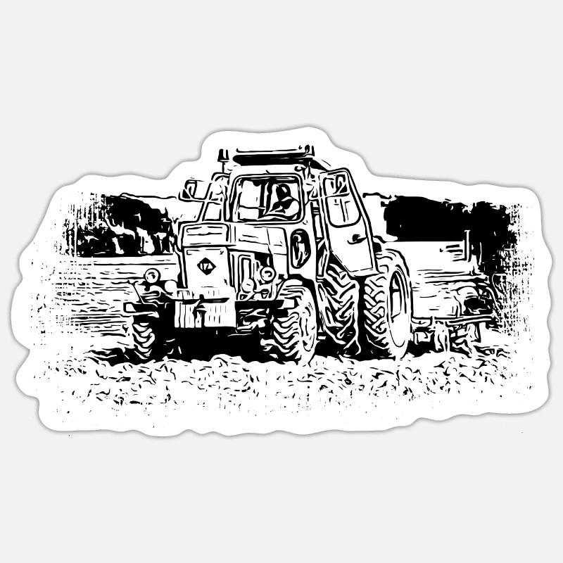 Tractor Fortschritt ZT 303 E Sticker size S (10 x 10 cm)