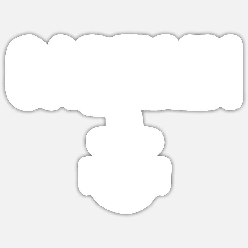 Captain Anchor - Sticker size S (10 x 10 cm) - white matte