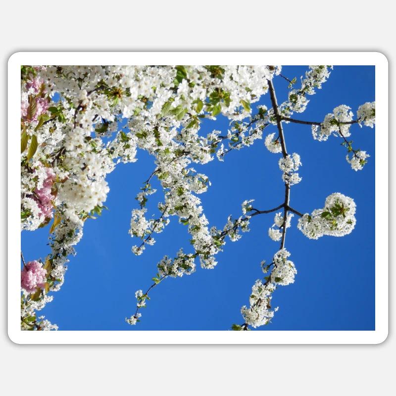 Mask for spring - Sticker size S (10 x 10 cm) - white matte