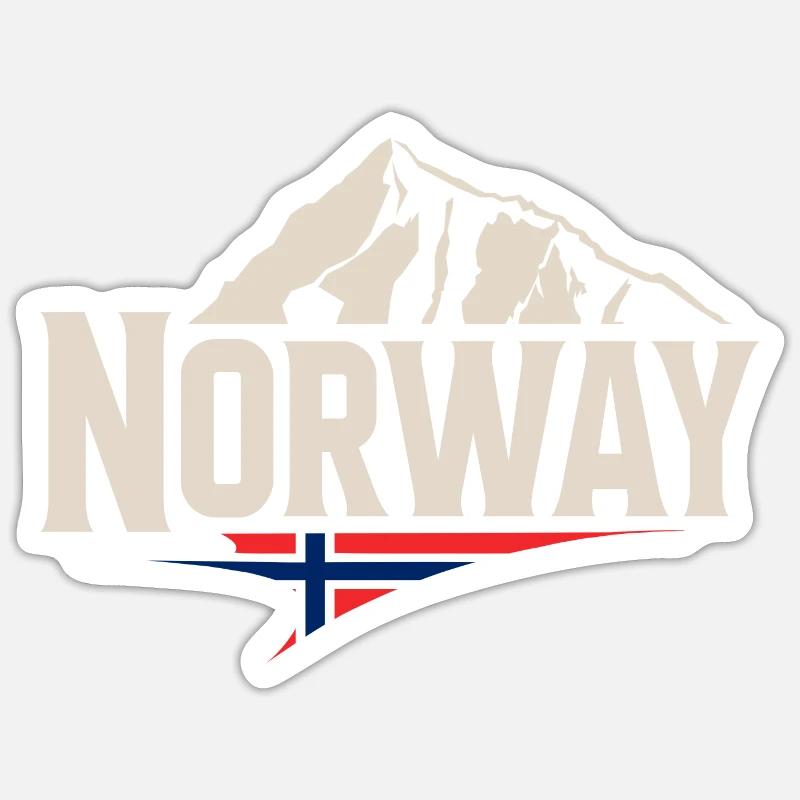 Norway - Sticker size S (10 x 10 cm) - white matte