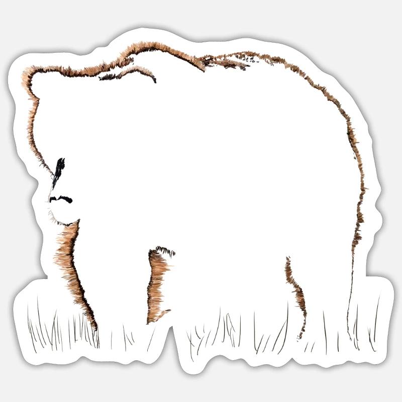 Bear Sticker size S (10 x 10 cm)
