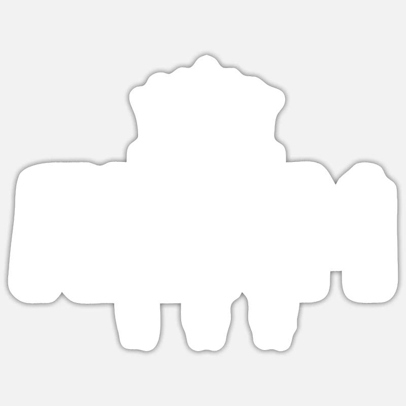 Adam - Sticker size S (10 x 10 cm) - white matte