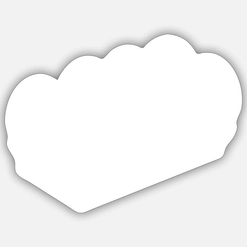 Eier symbol - Sticker Größe S (10 x 10 cm) - Mattweiß
