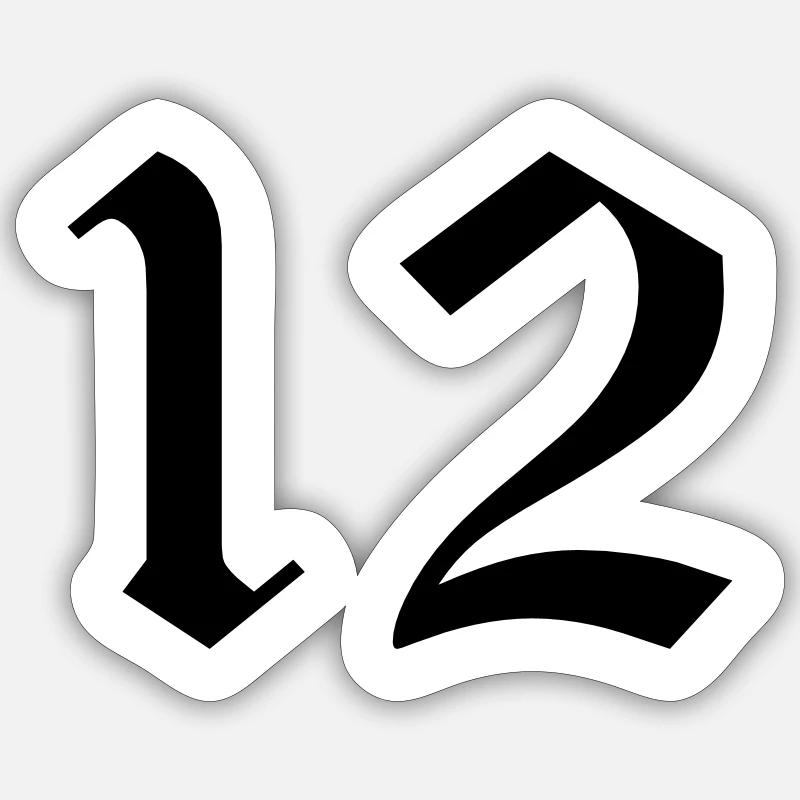 12 Sticker Größe S (10 x 10 cm)