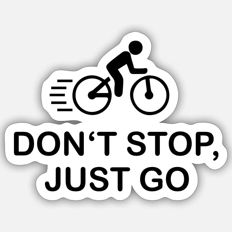 Bicyclette - Sticker taille S (10 x 10 cm) - blanc mat