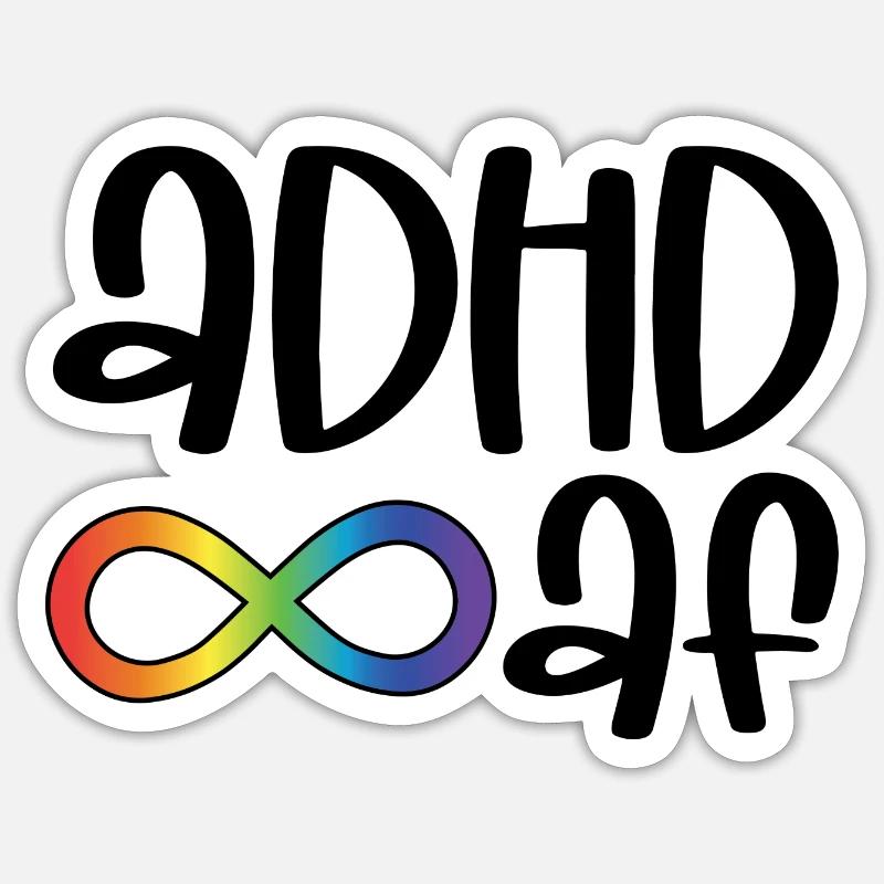 ADHD Sticker size S (10 x 10 cm)
