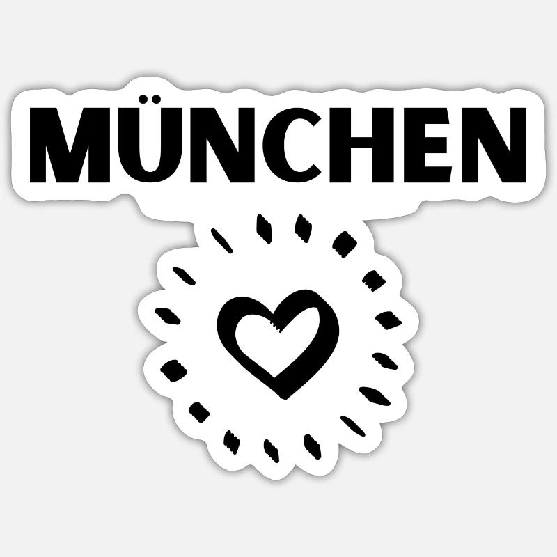 München Sticker Größe S (10 x 10 cm)