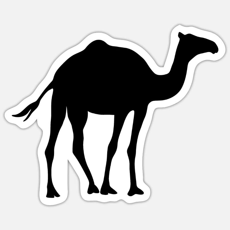 Kamel - Dromedar Sticker Größe S (10 x 10 cm)