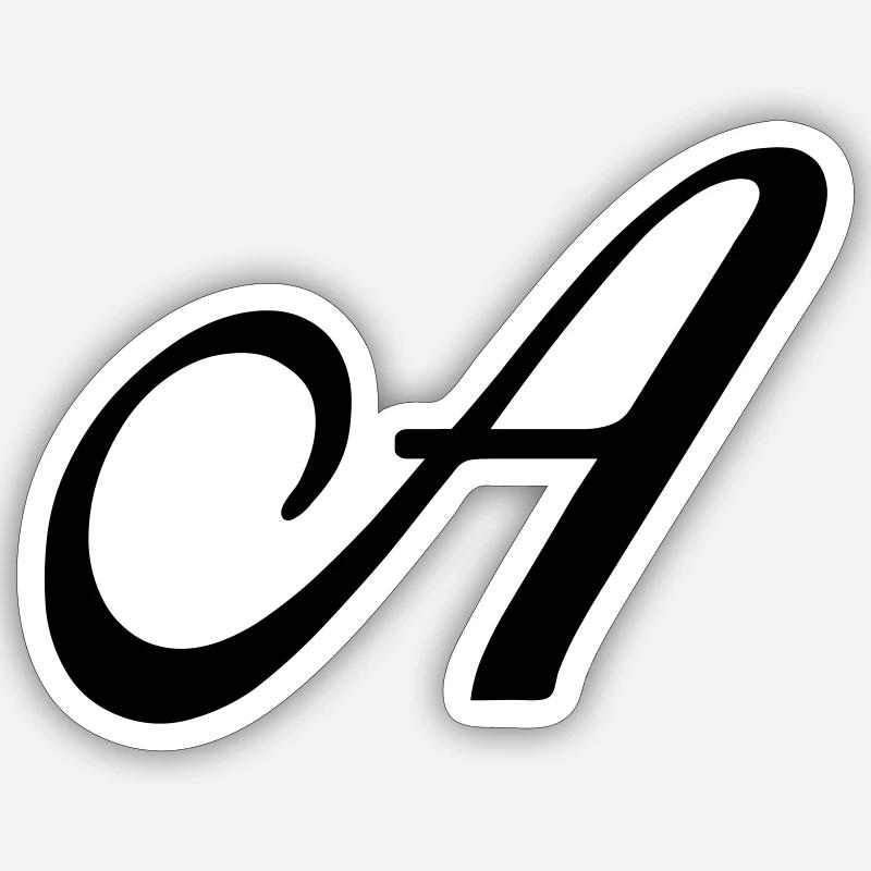 A - Sticker Größe S (10 x 10 cm) - Mattweiß