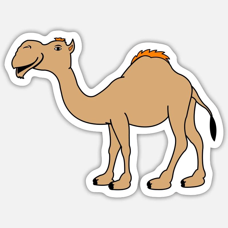 Kamel Sticker Größe S (10 x 10 cm)