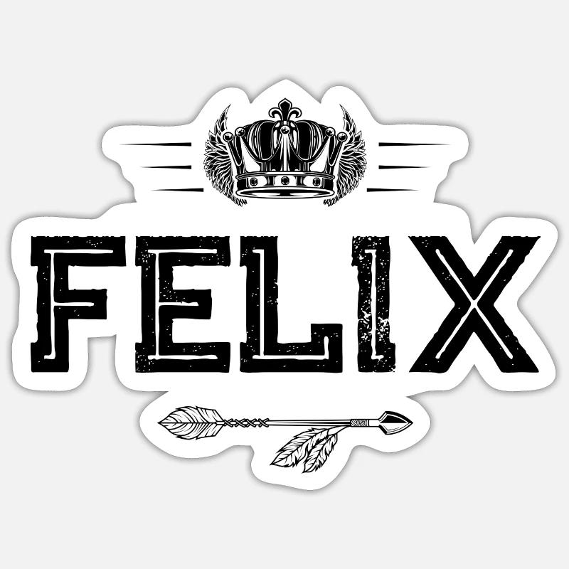 Felix - Sticker taille S (10 x 10 cm) - blanc mat