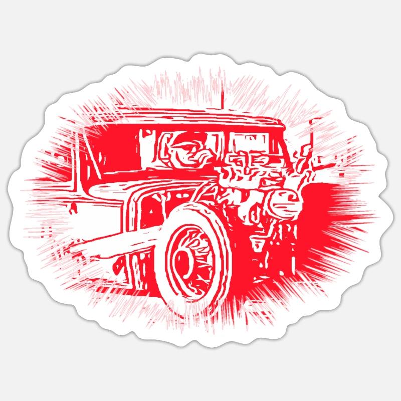 Auto - Sticker Größe S (10 x 10 cm) - Mattweiß