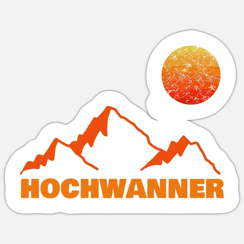 Hochwanner - Sticker size S (10 x 10 cm) - white matte
