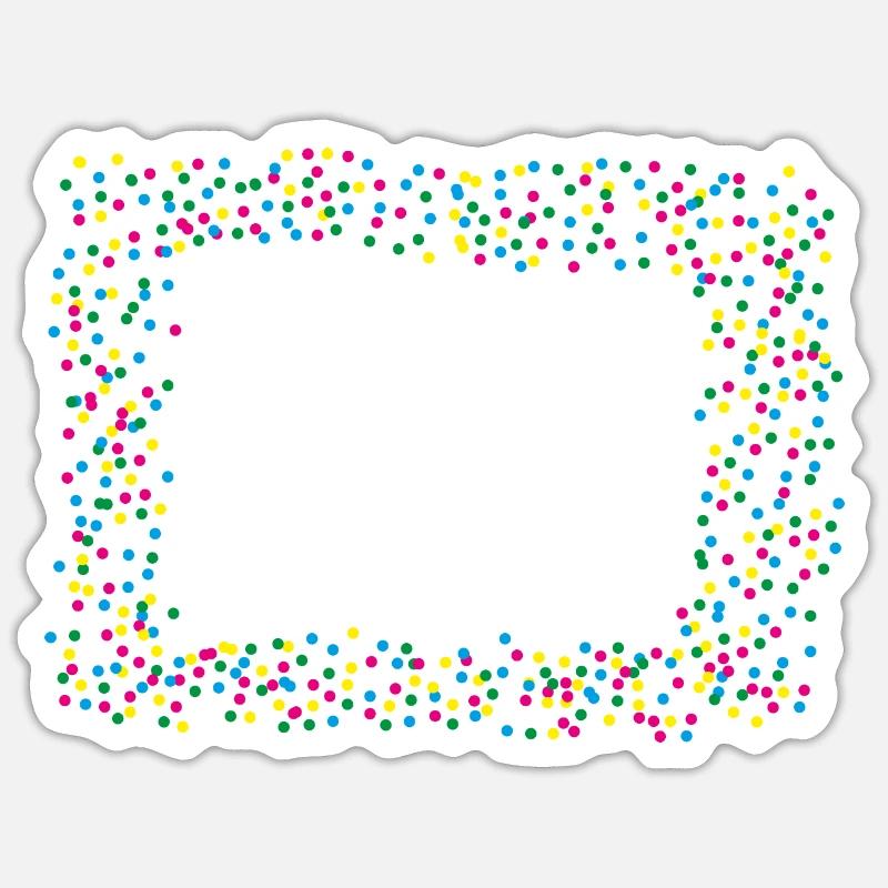 Confetti Confetti Frame Sticker size S (10 x 10 cm)