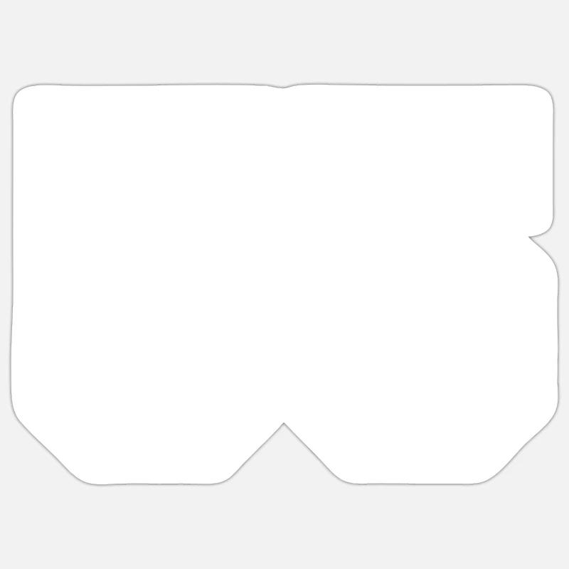 Numéro 55 - Sticker taille S (10 x 10 cm) - blanc mat