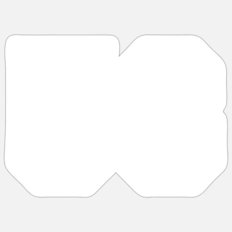Numéro 53 - Sticker taille S (10 x 10 cm) - blanc mat