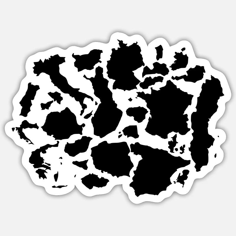 Unie dans la diversité - Sticker taille S (10 x 10 cm) - blanc mat