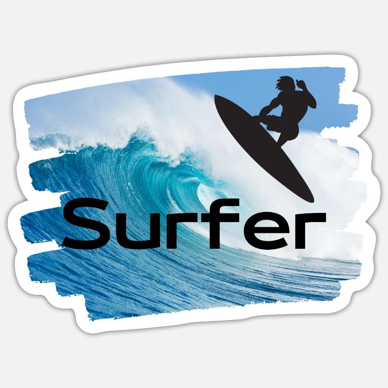 Surfer Sticker Größe S (10 x 10 cm)