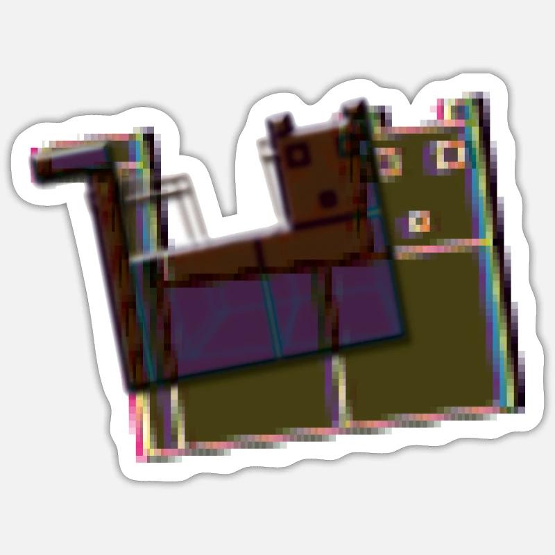 CHAT NEUF Sticker taille S (10 x 10 cm)