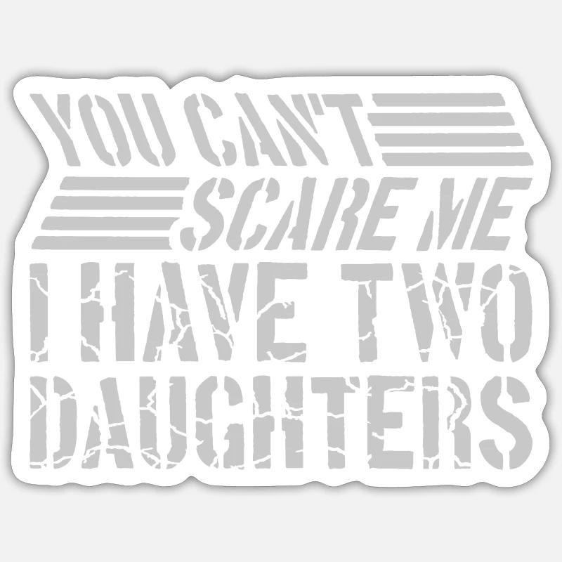 I have two daughters - Sticker size S (10 x 10 cm) - white matte