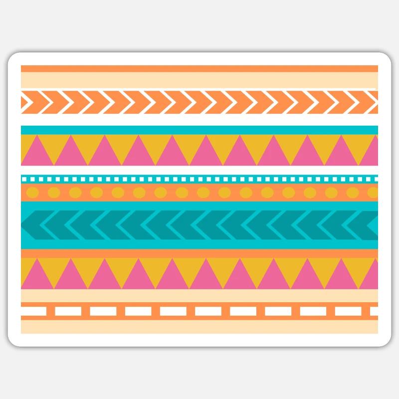 the Indian pattern Sticker Größe S (10 x 10 cm)