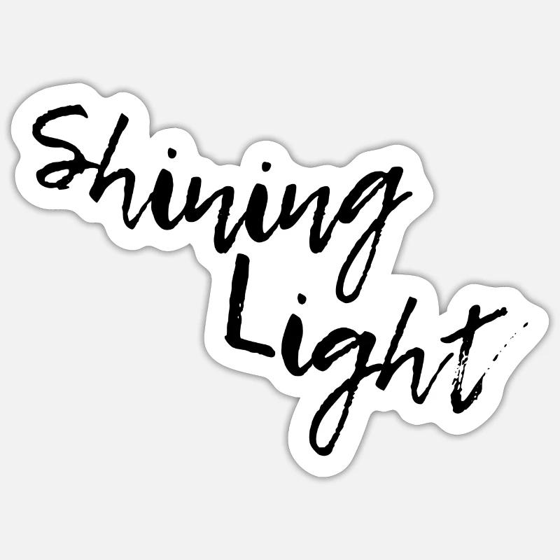 Shining light Sticker size S (10 x 10 cm)